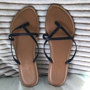 Talbots navy blue sandals